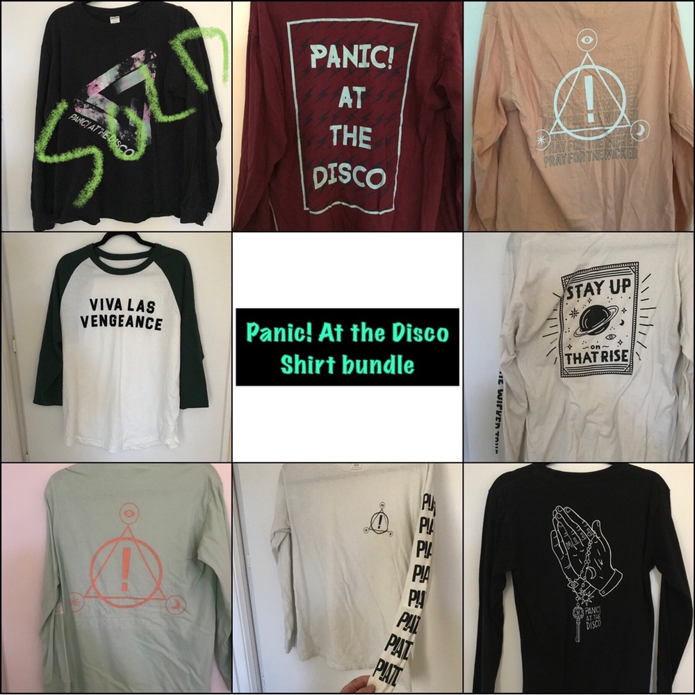 Panic! At the Disco long sleeve shirt bundle